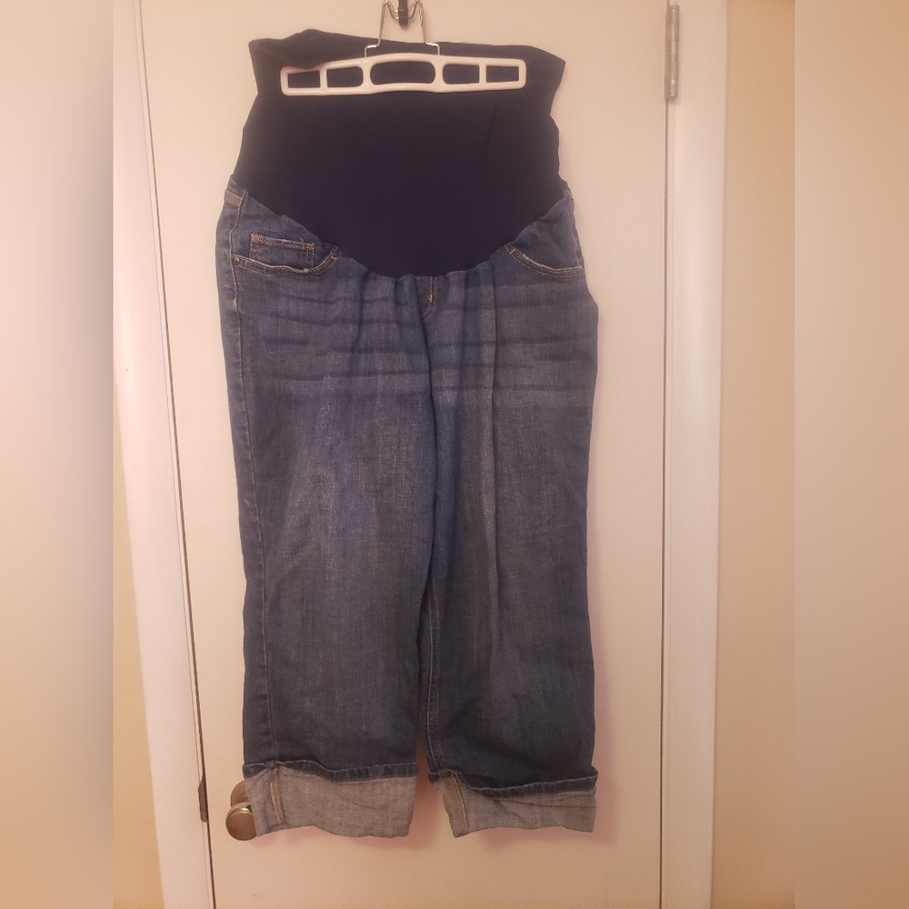 Indigo Blue Women's Maternity Capri